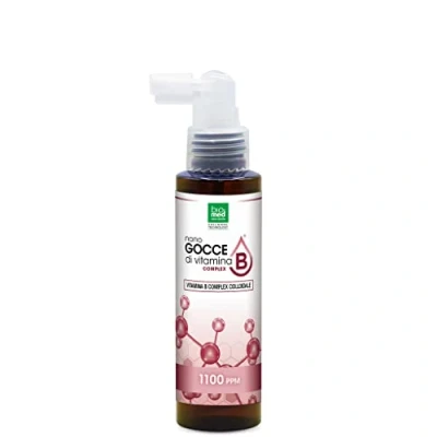 Imagen de vitamina B Coloidal con vitaminas B6, B9, B12. complex coloidal. Complejo esencial para el sistema inmune y reducir la fatiga y/o cansancio. Cada bote contiene 100ml.