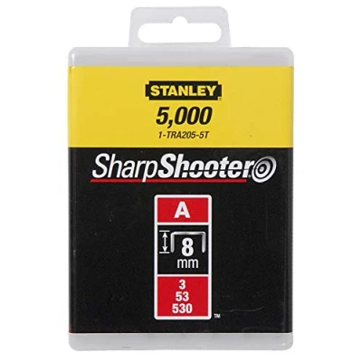 Imagen de STANLEY 1 TRA205 5T Grapa tipo a (5/53/530) 8mm 5000 u.