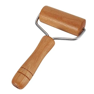 Imagen de Rodillo de madera para pizza, Mini masa Pizza pastelería Rodillo, fideos Fondant tarta huevo(Style 2)