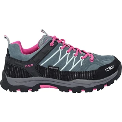 Imagen de CMP Kids Rigel Low Trekking Shoes WP, Zapatos Rise Senderismo, Mineral Green Purple Fluo, 38 EU