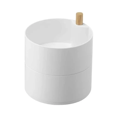 Imagen de YAMAZAKI Tosca Soporte para pañuelos, Acrilonitrilo butadieno estireno Madera ABS Resina Melamina, Talla única