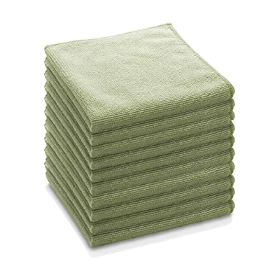 Imagen de E Cloth paño de Microfibra Uso General, Limpieza Multiusos para Superficies del hogar, Lavable y Reutilizable, Promesa 100 Lavados, Verde, Paquete 10