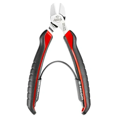 Imagen de FACOM Alicate de Corte Diagonal 160mm, Alto Rendimiento, Nuevo Perfil Bocas, Filos Templados, Aleación Acero al Carbono, Vainas Ergonómicas, Cromado Resistente a la Corrosión, 192A.16CPEPB