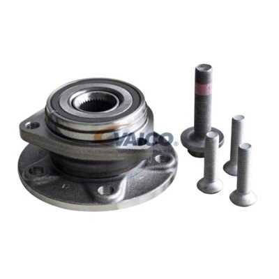 Imagen de VAICO V10 3974 Juego de cojinete rueda Eje delantero con material montaje añadido EXPERT KITS + tornillos 137 VOLKSWAGEN: Golf 7