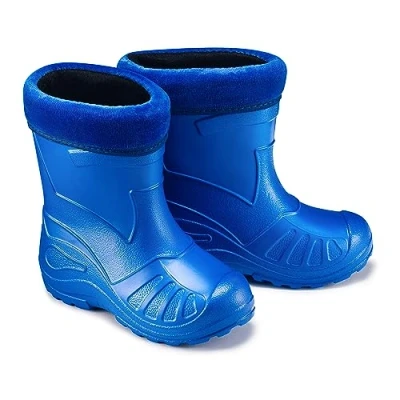 Imagen de ESTRO Botas de Lluvia Niña Agua Niño Forradas con Forro Goma K050 (33 EU, Azul)