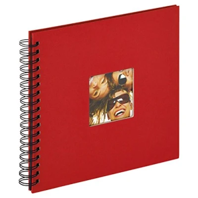 Imagen de walther design Álbum de fotos rojo 26 x 25 cm espiral con perforación, Fun SA 108 R