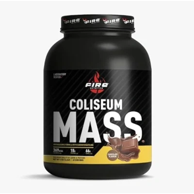 Imagen de Fire Nutrition Coliseum Mass Gainer 3 kg Chocolate Formula Hipercalorica con Mezcla de Carbohidratos, Proteinas y Vitaminas Favorece la ganancia Volumen Masa Muscular