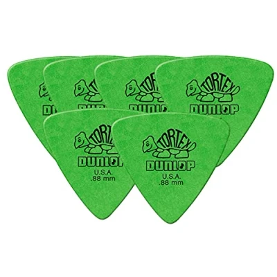 Imagen de PUAS PARA BAJO ELECTRICO DUNLOP TORTEX TRIANGLE 431R0.88 VERDES 6 UNIDADES ROCKMUSIC ESPAÑA