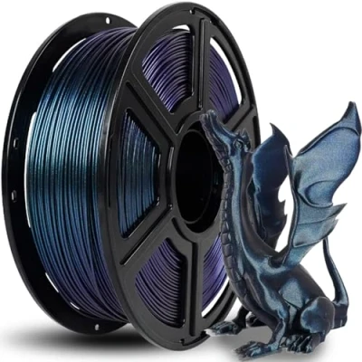 Imagen de FLASHFORGE Filamento para Impresora 3D Camaleon PLA de Cambio Color 1.75mm, Cambia con la Luz y los Ángulos, Carrete 1KG (2.2lbs), Dimensiones +/ 0.02mm (Burnt Titanium)
