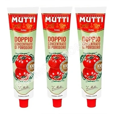 Imagen de Mutti Concentrado de tomate doble 130 GR x 3 uds Pack Promoo