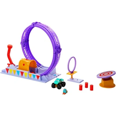 Imagen de Mattel Disney Cars on the Road Set de juego Circo acrobacias Pista para coches juguete basado en la serie, inlcuye 2 vehículos personaje y accesorios, +4 años (HGV73)