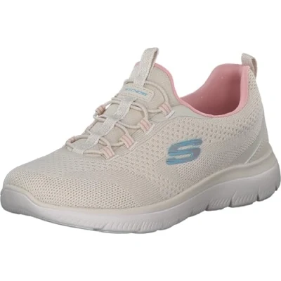Imagen de Skechers, Summits New Nature Mujer, Natural Knit Pink Aqua Trim, 38 EU