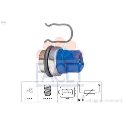 Imagen de FACET 7.3101 Sensor, temperatura del refrigerante Made in Italy OE Equivalent VOLKSWAGEN: GOLF 2, TRANSPORTER 4 Bus, 3