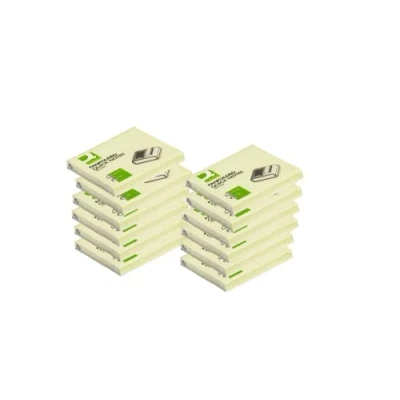 Imagen de Bloc de notas adhesivas quita y pon q connect 76x76 mm zig zag