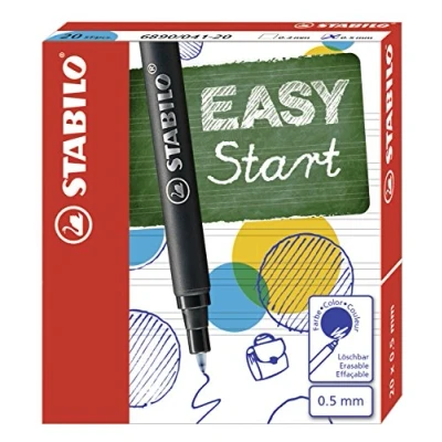 Imagen de Recarga para roller ergonómico STABILO EASYoriginal Caja con 20 recargas punta 0,5mm color azul