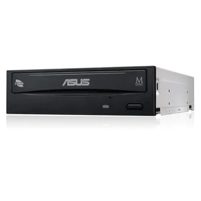 Imagen de ASUS DRW 24D5MT 24X Grabadora de DVD (Bulk), Soporte M Disc, E Green, Media