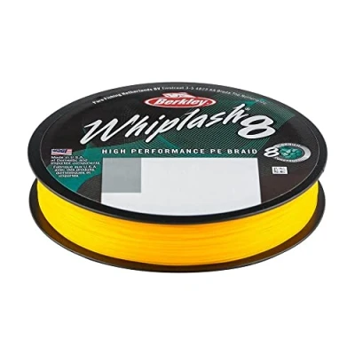 Imagen de Berkley Whiplash 8 Línea Trenzada Yellow 0.06mm / 10.7kg (300m) Hilo trenzado