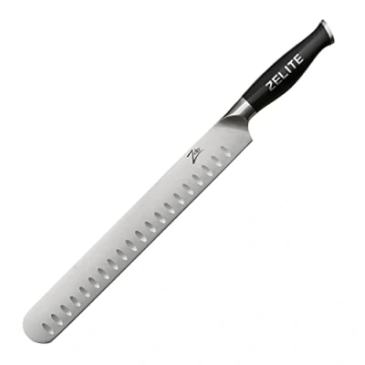 Imagen de Zelite Set Cuchillo Cocina para Trinchar, Juego de Chef y Tenedor Trinchador Carne Acero Inoxidable, Japones Profesional 30.5 cm Deshuesador, Cuchillos