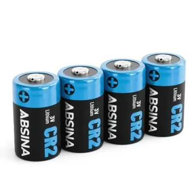 Imagen de ABSINA 4X Pilas CR2 3V Litio para cámaras y Mucho más CR 2 a Prueba de Fugas Larga duración Pila con 800mAh Lithium Battery,