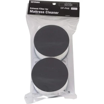 Imagen de Iris Ohyama, Juego de 2 filtros escape, Elimina el 95% las partículas 0,3m, Ácaros, alérgenos y polvo, Grado filtrado F9, Para IC FAC2 Quilt Cleaner Exhaust Filter CF FH2 Negro