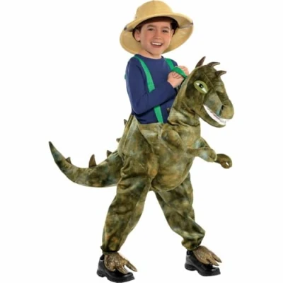 Imagen de Amscan Travis Ride on Dinosaurio luz y Sonido Traje Edad 6 8 años