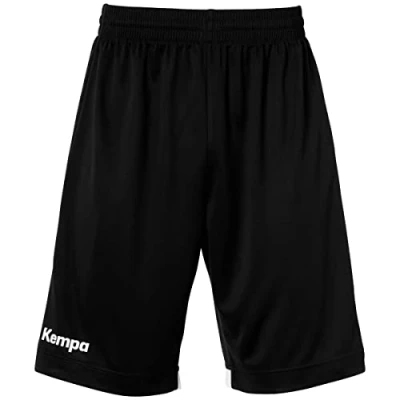 Imagen de Kempa Player Long Shorts, Pantalón Corto Hombre, Negro/blanco, S
