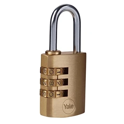 Imagen de Yale Y150B/30/125/1Candado de Seguridad Combinación Latonado 30 mm Y150B