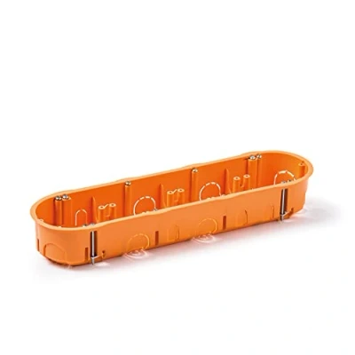 Imagen de FAMATEL Caja empotrar para mecanismos Cuádruple 67x45 mm Naranja