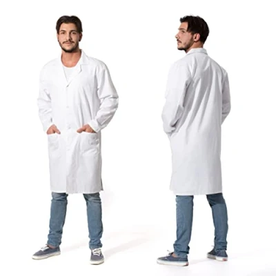 Imagen de ZOLLNER Bata de laboratorio hombre, algodón, blanca, talla 48