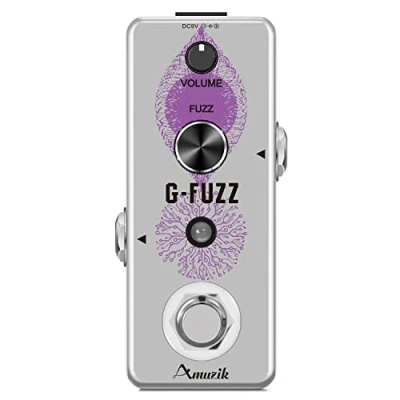 Imagen de Amuzik G Fuzz Vintage Germanium Analog Guitar Effect Pedal True Bypass Metal Shellfor Distortion Effects Mini Size