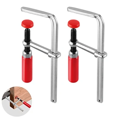 Imagen de MAXPOWER Sargentos Carpintero de Riel Guía 2 Piezas 160x60 mm para MFT y Sistema Guía, Fuerza Sujeción 220 KG
