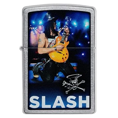 Imagen de ZIPPO Slash Design Color Image Street Chrome Mechero de tormenta, Recargable, en Caja Regalo