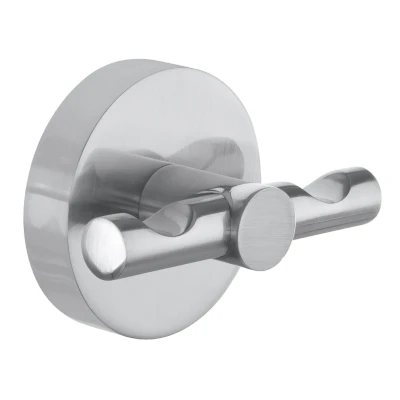 Imagen de tesa Moon Percha impermeable, apariencia de acero inoxidable, autoadhesiva, tecnología montaje adhesiva, 50 x 65 35 mm