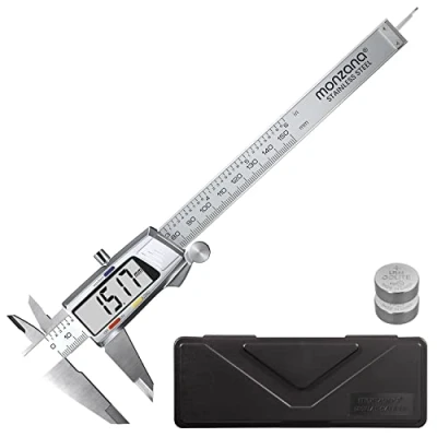 Imagen de Monzana Calibre Digital Pie de Rey Profesional Pantalla LCD 6 &#039;/ 150mm Acero inoxidable Precisión 0.01mm Calibrador