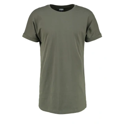 Imagen de Urban Classics LONG Shaped Turnup Camiseta básica, Hombre, Talla: XL, Olive