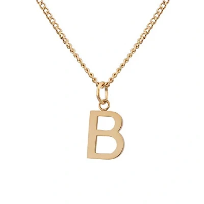 Imagen de GD GOOD.designs Cadena con letras B de oro 18 quilates para señoras colgante la a Z iniciales