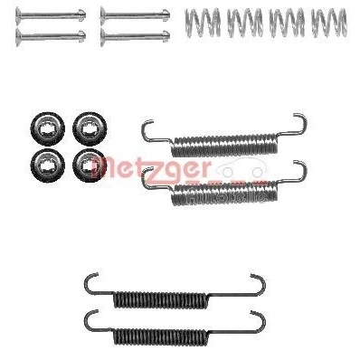 Imagen de METZGER 105 0893 Juego de accesorios, zapatas freno estacionamiento HYUNDAI: i30 I Hatchback, Familiar