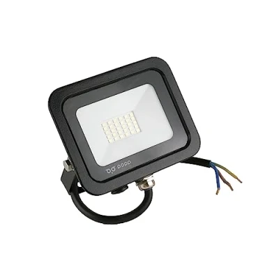 Imagen de Popp® Pack x2 Floodlight LED Foco Proyector Negro para Exterior 20W Luz neutra 4000K Eficiencia Luminosa 85LM/W Protección contra Sobrevoltajes Resistente al Agua IP65 (4000K, 20W)