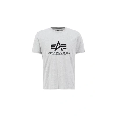 Imagen de Alpha Industries Print Camiseta estampada, Hombre, Talla: Small, Grey heather