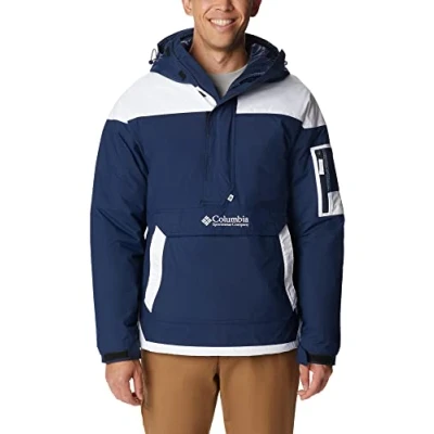 Imagen de Columbia Challenger Insulated Pullover, Anorak Invierno para Hombre, Collegiate Navy/White, Talla XL