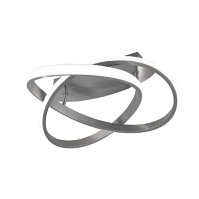 Imagen de Reality Leuchten Plafón LED Course, níquel mate, 4.000K, Ø 45 cm