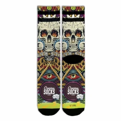Imagen de American Socks Mid High Calcetines de deporte para hombre y mujer, Crossfit, Padel, Running, Ciclismo, Bici Skate