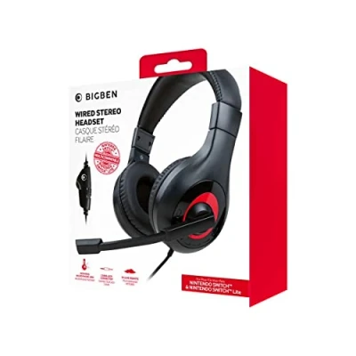 Imagen de Nacon Auriculares Gaming Estéreo con cable para Nintendo Switch y Lite Negro (Nintendo Switch)