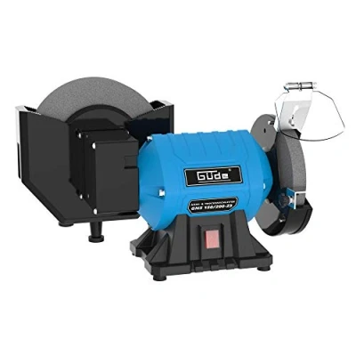Imagen de Güde 55238 GNS 150/200 Lijadora en seco y húmedo con motor de condensador carcasa metal estable, incluye disco abrasivo 200 150 mm diámetro, 250 W, 2950 min 1, color azul