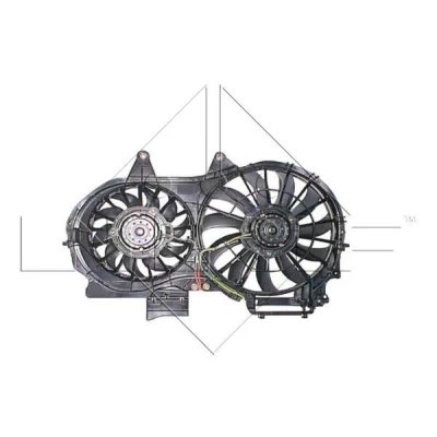 Imagen de NRF 47205 Ventilador de radiador 380 12 320/200 con bastidor (armazón) AUDI: A4 B7 Berlina, Avant, A6 C5 SEAT: Exeo ST