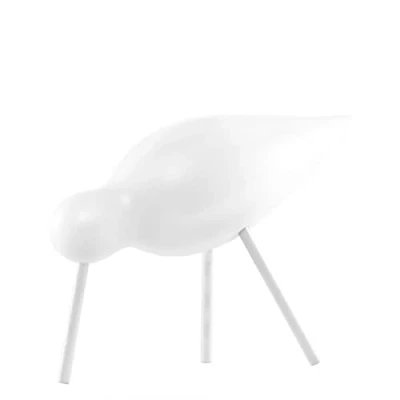 Imagen de Normann Copenhagen Pájaro Decorativo, Madera, Blanco, 15 x 5.5 11 cm