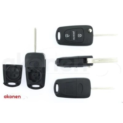 Imagen de B CAR 004KI003 Carcasa, llave de vehículo KIA: Picanto II (TA) 1.0, 1.0 Bi Fuel, 1.2, LPG, Flex 2011 2017