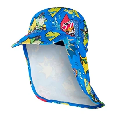 Imagen de Speedo Learn To Swim Sun Protection Hat Niños, Bondi/Canary/Cherry Rosa, L