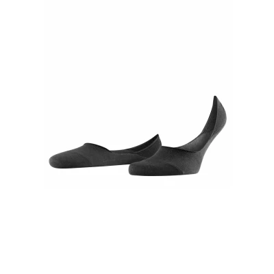 Imagen de FALKE Invisible Step Medium Cut M In algodón invisibles lisos 1 par, Calcetines pinkies Hombre, Negro Black 3000, 45 46