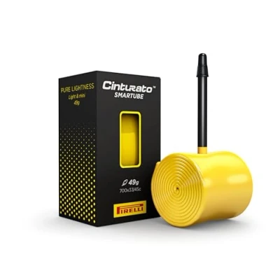 Imagen de Pirelli Smartube 28/35 622 Presta 60mm, Cámaras DE Bici Unisex Adulto, Amarillo, ESTANDAR